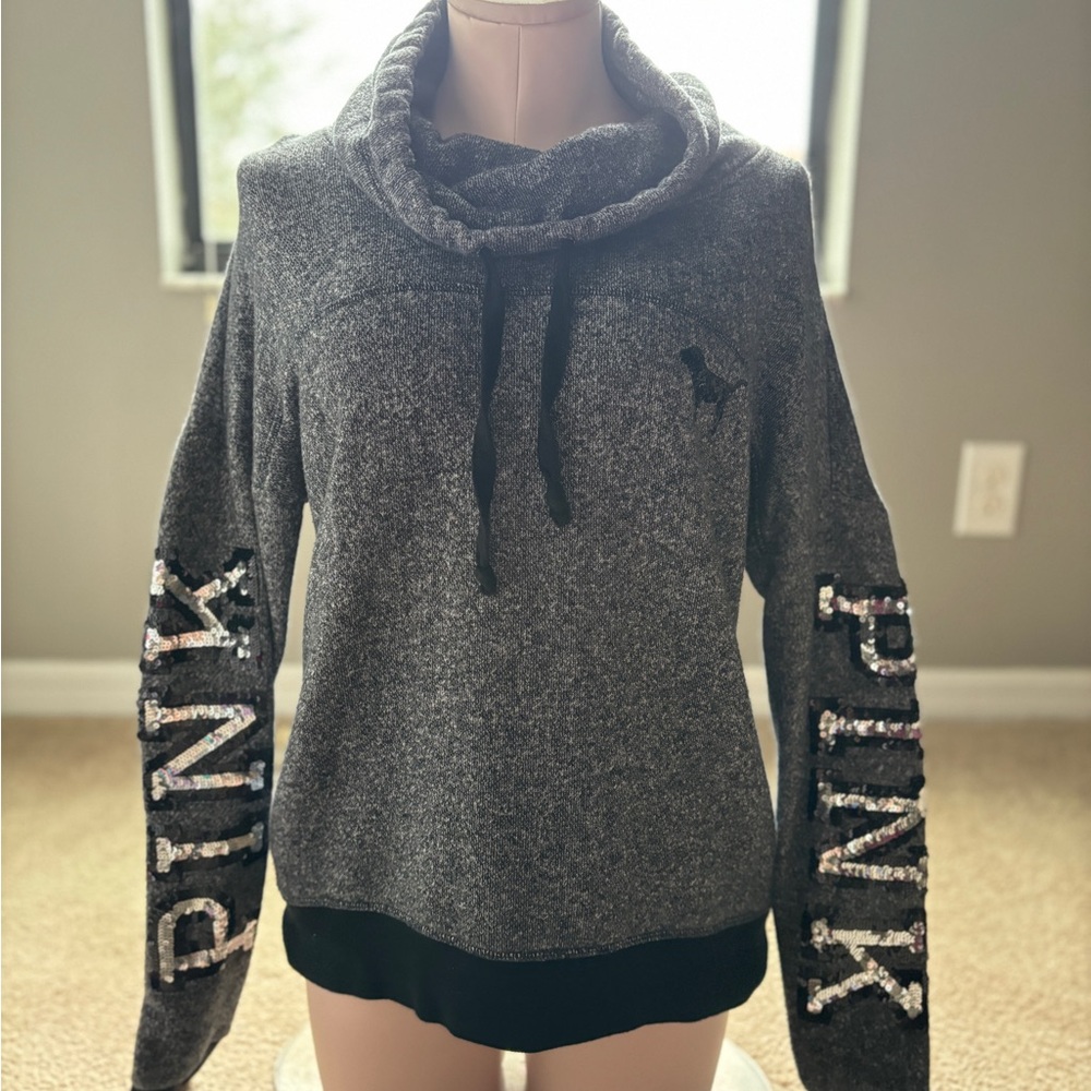 PINK cowl neck sweater